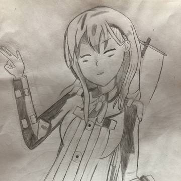 鈴谷描いてみた