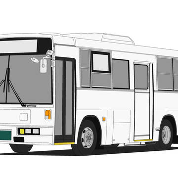 [バスイラスト]富士重工業 8E