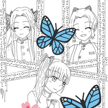 栗花落カナヲと胡蝶姉妹