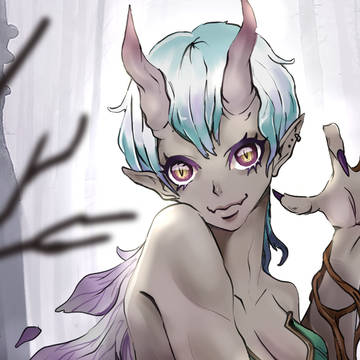 森の中
