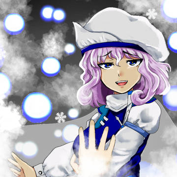 弾幕撃ってる風のレティ