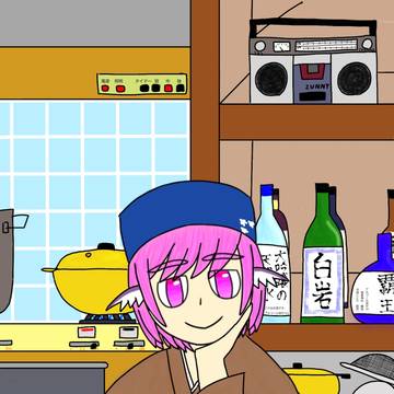 夜雀食堂10周年お祝いイラスト