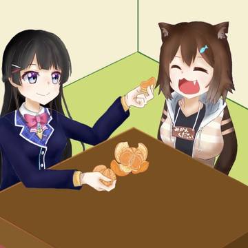 猫はこたつで…