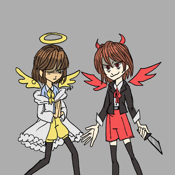 Chara and Frisk