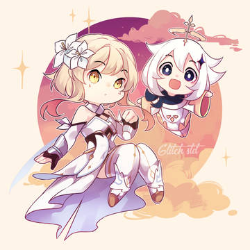 Lumine with Paimon