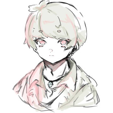 描き始め春くん