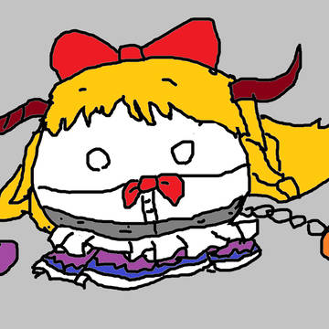 polandball style Suika Ibuki