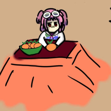 こたつでみかん