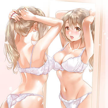 鏡越し