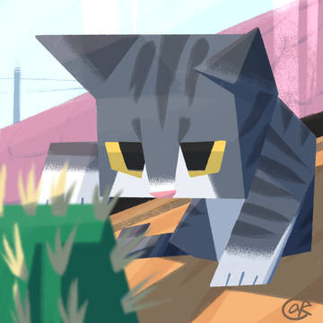猫パンチ