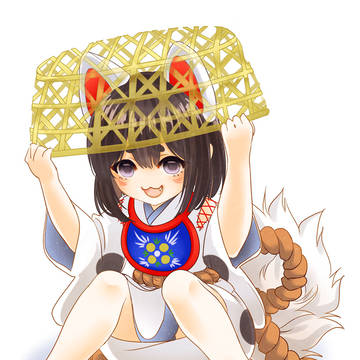 籠かぶり犬