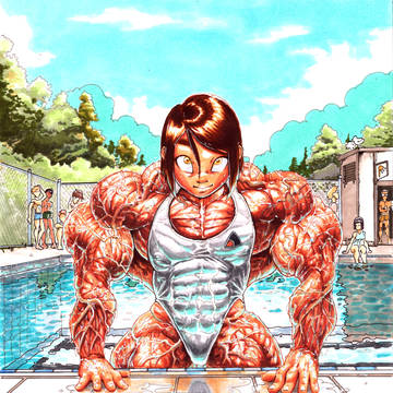 out of the pool