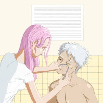 「ちょっと我慢してね」