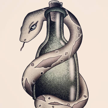 Snake tattoo design