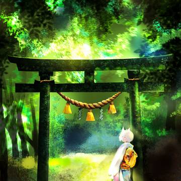 緑の鳥居