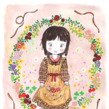 お花とフルーツのわっか