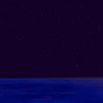 海と星空