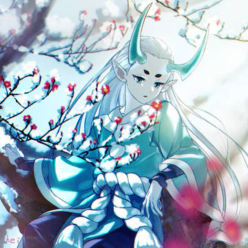 雪と梅
