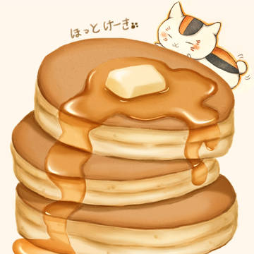 ニャンコ先生とホットケーキ🥞