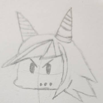 Ibuki Mioda Head GridIcon (FNF)