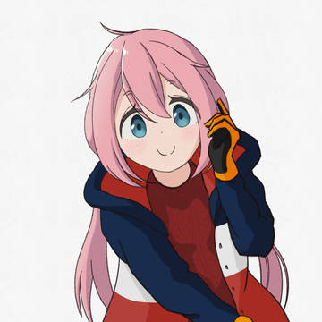 座るなでしこ