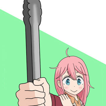 トングでイチローの物真似をするなでしこ