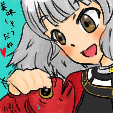 頭をなでるナギサ