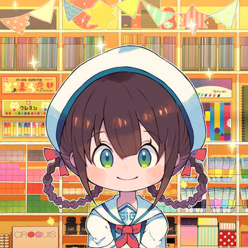 お絵かき少女と画材屋さん