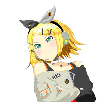 いがみ合いヒートアップ　鏡音リン　模写