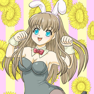 バニーガールの女の子₍ ᐢ. ̫ .ᐢ ₎