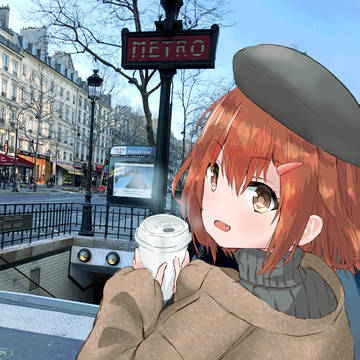 雷　私服　Boulevard Saint-Martin