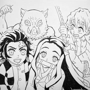 鬼滅の刃 集合絵