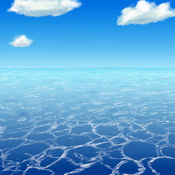 海　背景練習