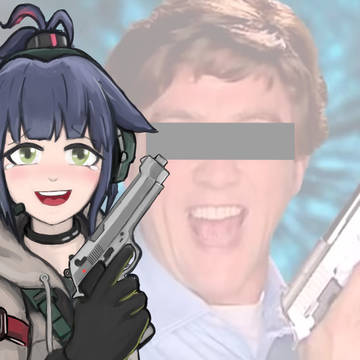 Jessica With kitchen gun