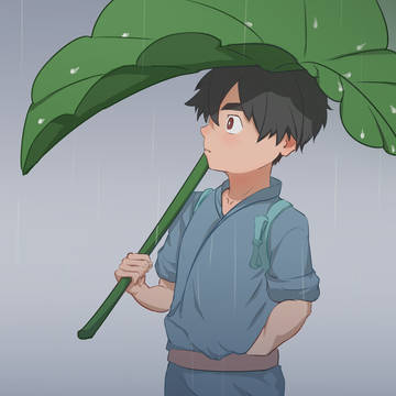 荷叶伞-夏羽