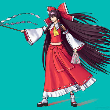 Reimu Hakurei 3D style test