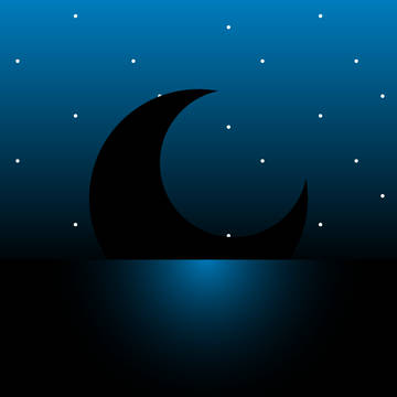 夜の海