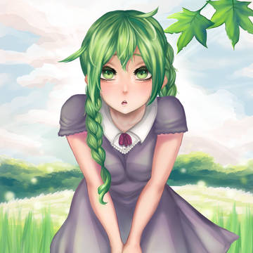 緑の女の子