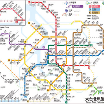大台北軌道系統圖