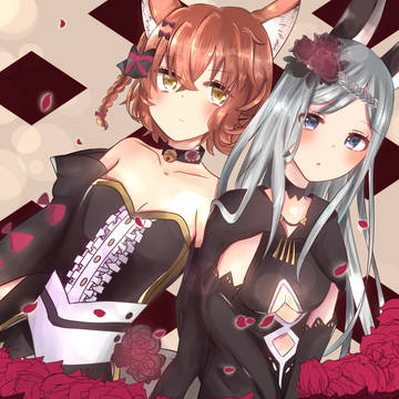 薔薇とおすましレッド