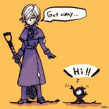 私からはなれて!