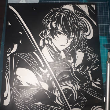 【切り絵】三日月