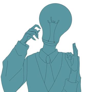 電球男。