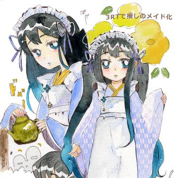 [kmt]推しを和装メイド化