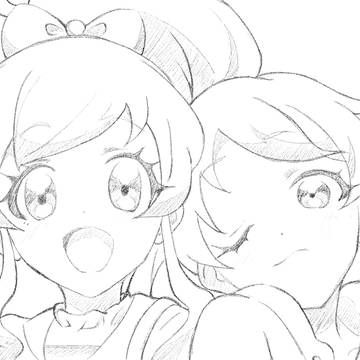 プリチャン絵　トレス