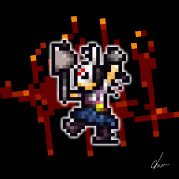 ハントレスのドット絵。