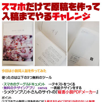 スマホだけで同人誌の原稿を作って入稿までやってみる方法
