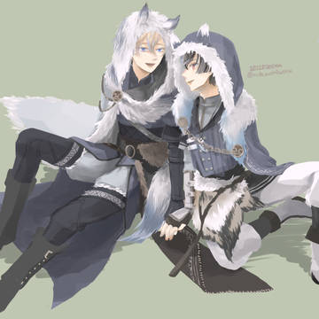 犬耳フード……