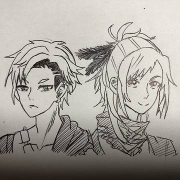 黒曜と晶 らくがき