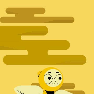 flying yellow angel